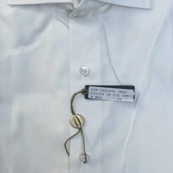 LORO PIANA Men's White Dress Shirt 15.75/40 NWT - Picture 3 of 12